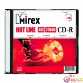 Диск CD-R Mirex 700 Mb, 48х, HotLine, Slim Case (5)