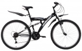 Велосипед CHALLENGER  Mission Lux 26" черно-серый 18" (H000004261)(скоростей 18, ТормозаJAK-YK5 дисковые механич., переключатели - SHIMANO RD-TY21A/DNP, диаметр колес 26", тип амортизации(вилка) - пружинная стальная, вид велосипеда - двухподвес, м