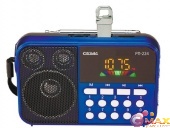 Радиоприемник Сигнал РП-224, бат. 3*АА (не в компл.), 220V, акб 400мА/ч, USB, SD, дисплей, фонарик
