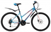 Велосипед BLACK ONE Alta Disc 26" сине-красный 14,5" (H000004145)(скоростей 18, ТормозаJAK-YK5 дисковые механич., переключатели - SHIMANO RD-TY21A/DNP, диаметр колес 26", тип амортизации(вилка) - пружинная стальная, вид велосипеда - хардтейл, мате