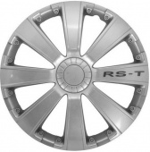 Колпаки  РСТ R15 (комплект 4шт)пруж серебро