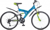 Велосипед STINGER 24" BANZAI 16,5" синий (24SFV.BANZAI.16BL6, TZ30/TY21/RS35)