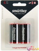 Батарейка солевая Smartbuy R14/2BL