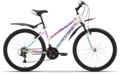 Велосипед BLACK ONE  Alta 26" сине-красный 18" (H000004177)(скоростей 18, ТормозаPower VBR-132S V-brake, переключатели - SHIMANO RD-TY21A/DNP, диаметр колес 26", тип амортизации(вилка) - пружинная стальная, вид велосипеда - хардтейл, материал рамы