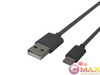 Дата-кабель Smartbuy USB 2.0 - USB TYPE C, черный, длина 1,2 м (iK-3112 black)