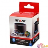 Портативная колонка GINZZU GM-870B {3Вт, 150Гц-18КГц, 300мАч, microSD, USB-flash, FM-радио, светодио