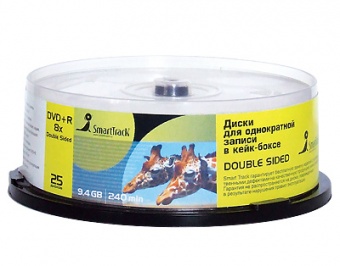 Диск Smart Track DVD+R Double Sided 8x 9.4GB CB-25