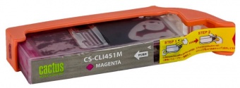 Картридж струйный Cactus CS-CLI451M пурпурный для Canon MG6340/5440/IP7240 (9.8мл)