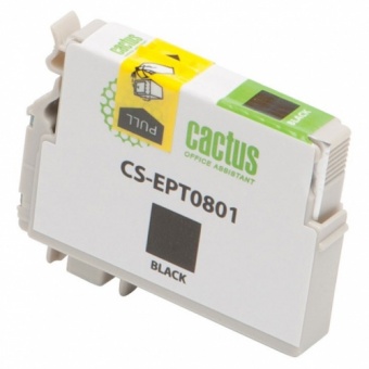 Картридж струйный Cactus CS-EPT0801 черный для Epson Stylus PhotoP50/PX650/PX660/PX700/PX700W/PX710/