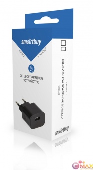 Сетевое ЗУ Smartbuy NITRO, вых.ток 1А, 1USB, черное (SBP-1001)