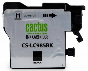 Картридж струйный Cactus CS-LC985BK черный для Brother DCPJ315W/DCPJ515W/MFCJ265W (15мл)