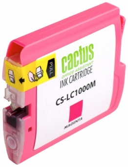 Картридж струйный Cactus CS-LC1000M пурпурный для Brother DCP 130C/330С/MFC-240C/5460CN (20мл)
