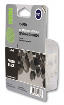 Картридж струйный Cactus CS-EPT961 фото черный для Epson Stylus Photo R2880 (13мл)