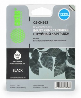 Картридж струйный Cactus CS-CH563 №122XL черный для HP DJ 1050/2050/2050s (18мл)