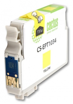 Картридж струйный Cactus CS-EPT1034 желтый для Epson Stylus Office T1100/TX510/TX510fn/TX550/TX550w