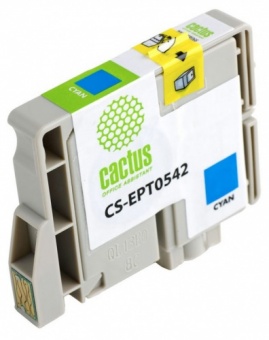 Картридж струйный Cactus CS-EPT0542 голубой для Epson Stylus Photo R800/R1800 (16.2мл)