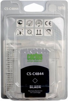 Картридж струйный Cactus CS-C4844 №10 черный для HP BIJ 1000/1100/1200/2200/2300/2600/2800 (72мл)