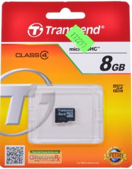 micro SD карта памяти Transcend (без адаптеров)