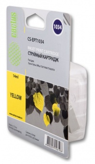 Картридж струйный Cactus CS-EPT1034 желтый для Epson Stylus Office T1100/TX510/TX510fn/TX550/TX550w