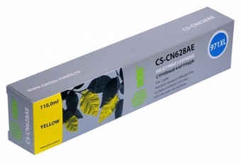 Картридж струйный Cactus CS-CN628AE №971XL желтый для HP DJ Pro X476dw/X576dw/X451dw (113мл)