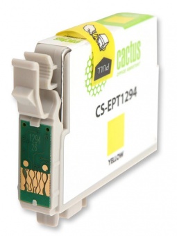 Картридж струйный Cactus CS-EPT1294 желтый для Epson B42/BX305/BX305F/BX320/BX525/BX625/SX420/SX425/
